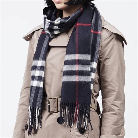 burberry cashmere scarf navy|burberry cashmere scarf outlet.